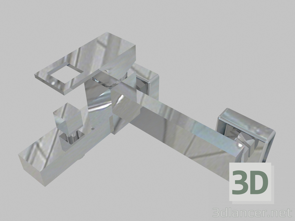 modello 3D Miscelatore vasca a muro senza set doccia Anemon (BCZ 010M) - anteprima