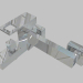modello 3D Miscelatore vasca a muro senza set doccia Anemon (BCZ 010M) - anteprima