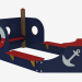 modello 3D Gioco per bambini sandbox Barca (5328) - anteprima