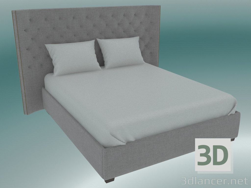 3D modeli Çift kişilik yatak Bradford - önizleme