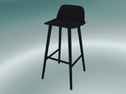 Bar stool Nerd (75 cm, Black)