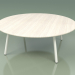 3d model Coffee table 012 (Metal Milk, Weather Resistant White Colored Teak) - preview