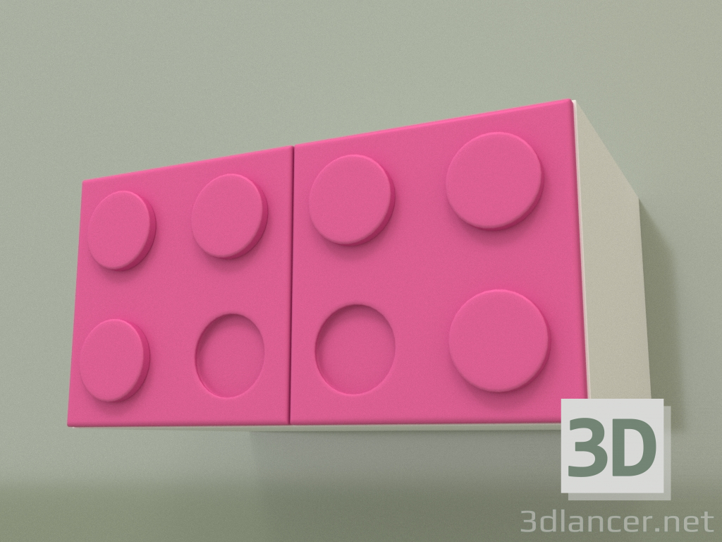 modello 3D Soppalco (Rosa) - anteprima
