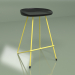 3d model Half bar chair Henry Hairpin (black, yellow) - preview