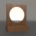 3d модель Зеркало ZL 15 (802x200х1000, wood brown light) – превью