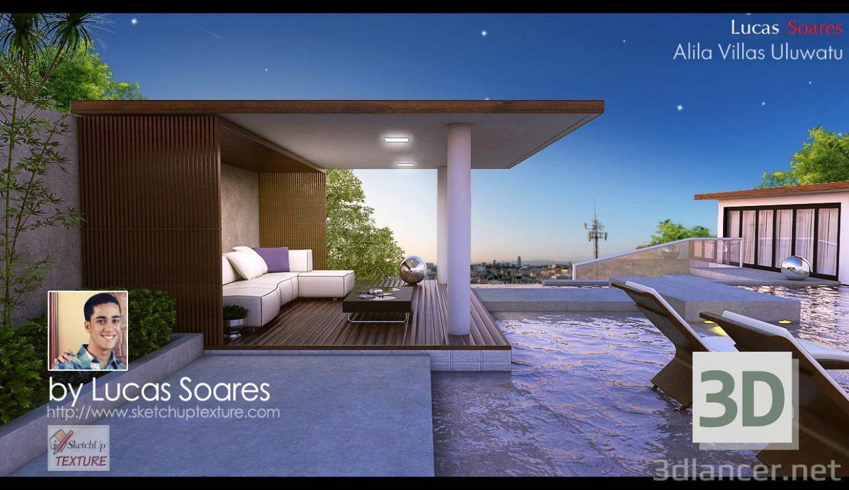 3d model VILLA POR LUCAS SOARES - vista previa