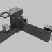 modello 3D Miscelatore vasca a parete senza set doccia - cromato nero Anemon (BCZ B100) - anteprima