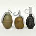 3d A set of grenades in the box model buy - render 3d A set of grenades in the box model buy - render