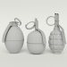 3d A set of grenades in the box model buy - render 3d A set of grenades in the box model buy - render
