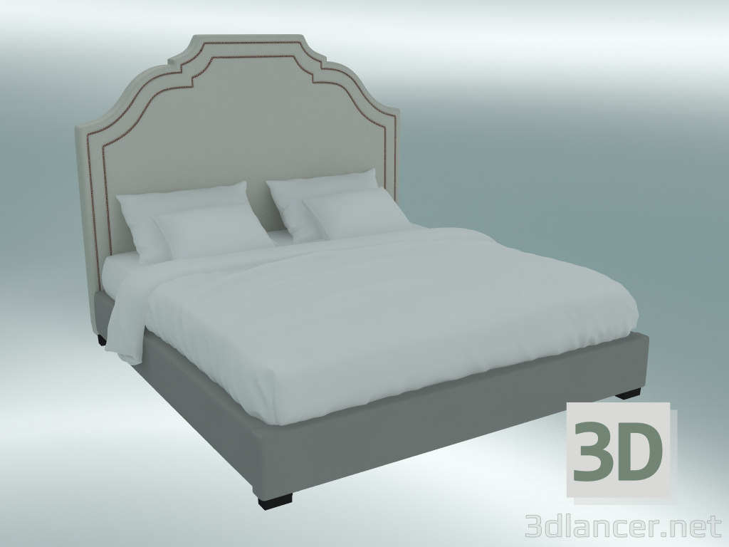 3d модель Кровать двуспальная Бристоль – превью
