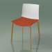 Modelo 3d Cadeira 0308 (4 pernas de madeira, com almofada no assento, carvalho natural, polipropileno PO00101) - preview