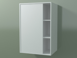 Wall cabinet with 1 left door (8CUCBDS01, Glacier White C01, L 48, P 36, H 72 cm)