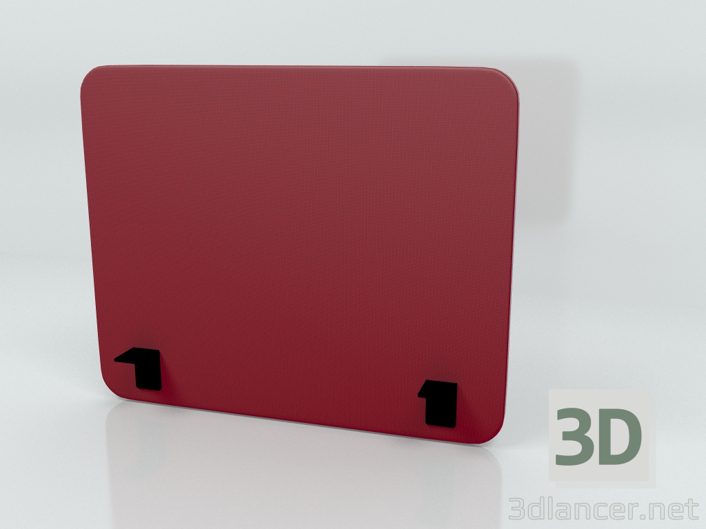 modello 3D Schermo acustico Scrivania Single Side Twin ZUT50 (800x650) - anteprima