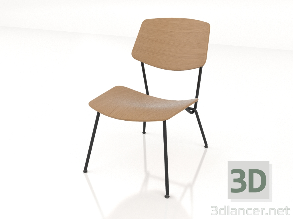3d модель Низкий стул Strain h77 – превью