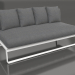 3D Modell Modulares Sofa, Abschnitt 4 (Weiß) - Vorschau