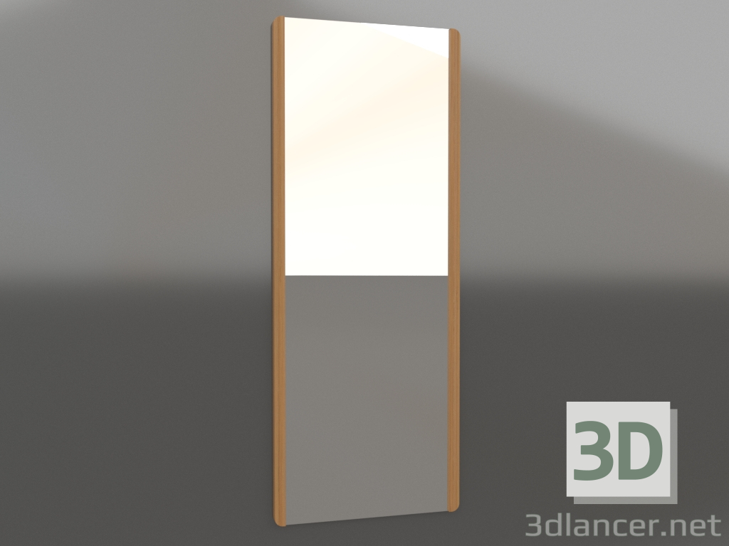 3d model Wall mirror 1800x700 mm (natural oak) - preview