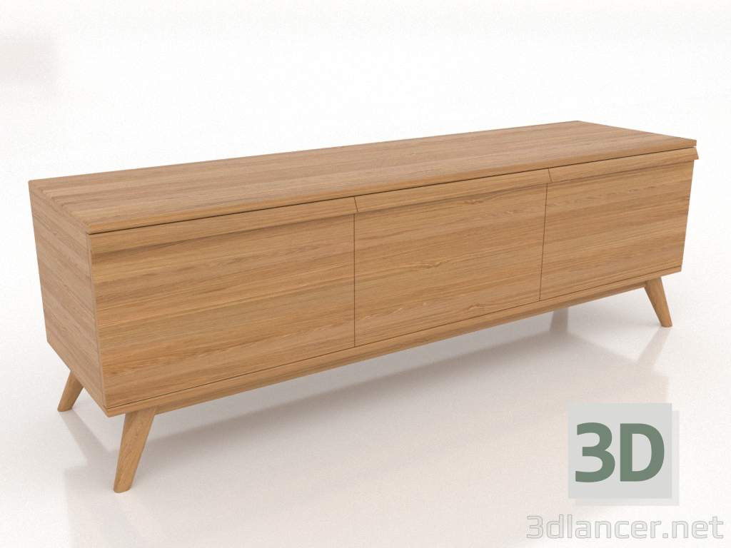 3d model TV cabinet 1500 mm (natural oak) - preview 3d model TV cabinet 1500 mm (natural oak) - preview