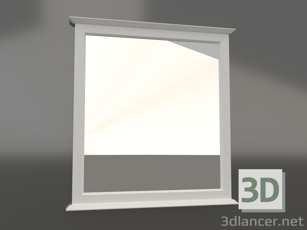 3d model Kantara 85 mirror (matte white) - preview 3d model Kantara 85 mirror (matte white) - preview