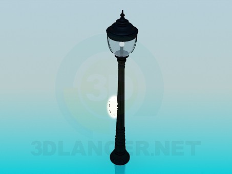 3d model Lantern in park - preview 3d model Lantern in park - preview