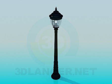 3d model Lantern in park - preview 3d model Lantern in park - preview