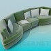 3D Modell Halbrunde sofa - Vorschau