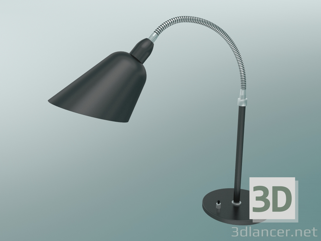 3d model Lámpara de mesa Bellevue (AJ8, Negro y Acero) - vista previa
