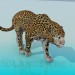 Modelo 3d Leopardo - preview