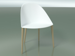 Cadeira 2204 (4 pernas de madeira, polipropileno PC00001, carvalho branqueado)