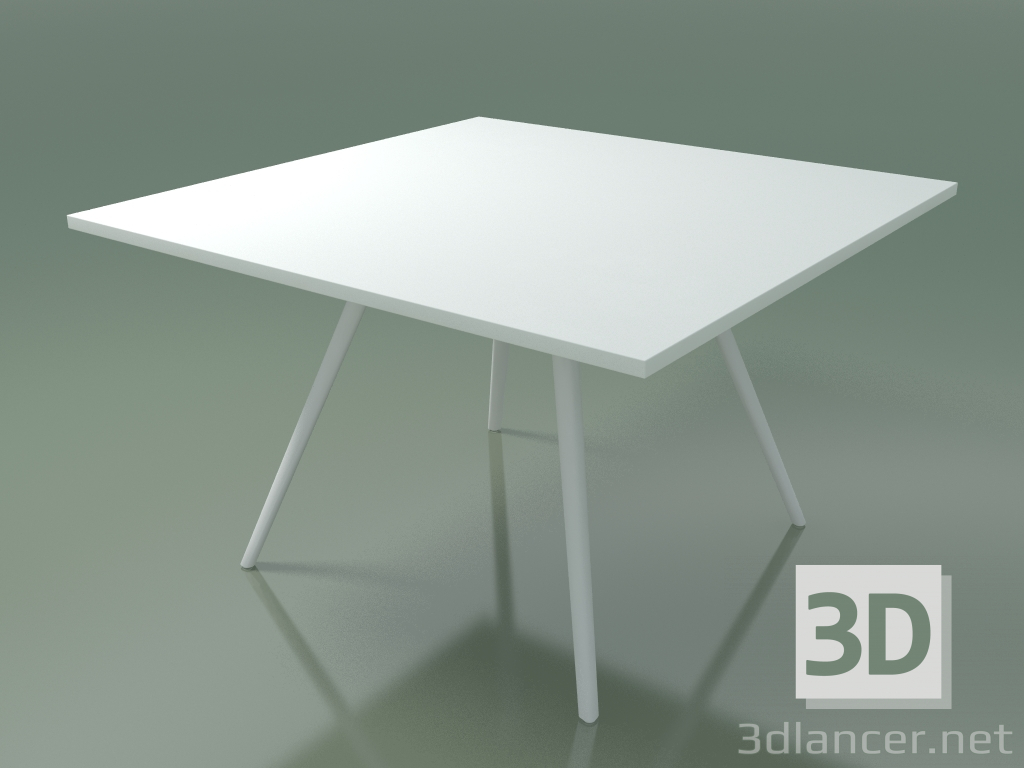 3D Modell Quadratischer Tisch 5405 (H 74 - 119 x 119 cm, Melamin N01, V12) - Vorschau