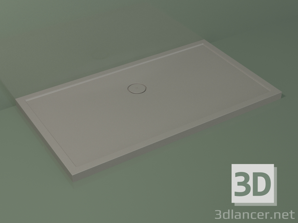 3D modeli Duş teknesi Medio (30UM0133, Clay C37, 160x90 cm) - önizleme