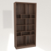3d model Library cabinet 100x36x210 - preview
