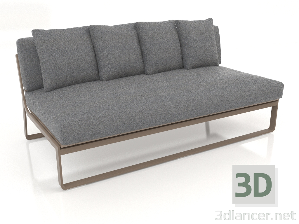 modèle 3D Canapé modulable, section 4 (Bronze) - preview