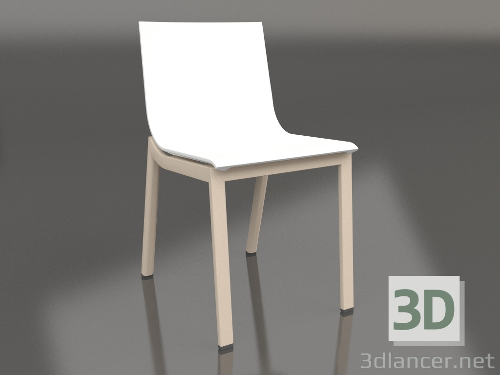 3D Modell Esszimmerstuhl Modell 4 (Sand) - Vorschau