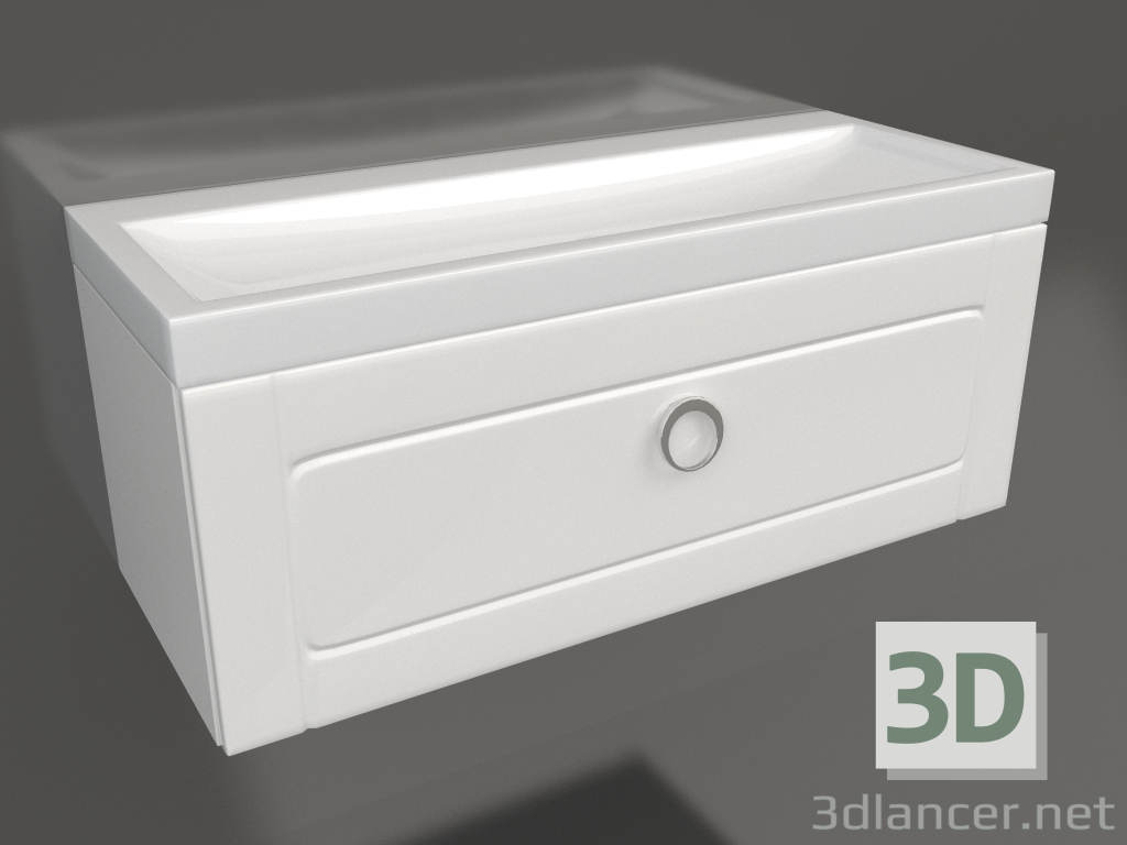 3d model Hanging cabinet 100 cm (Inf.01.10-001) - preview