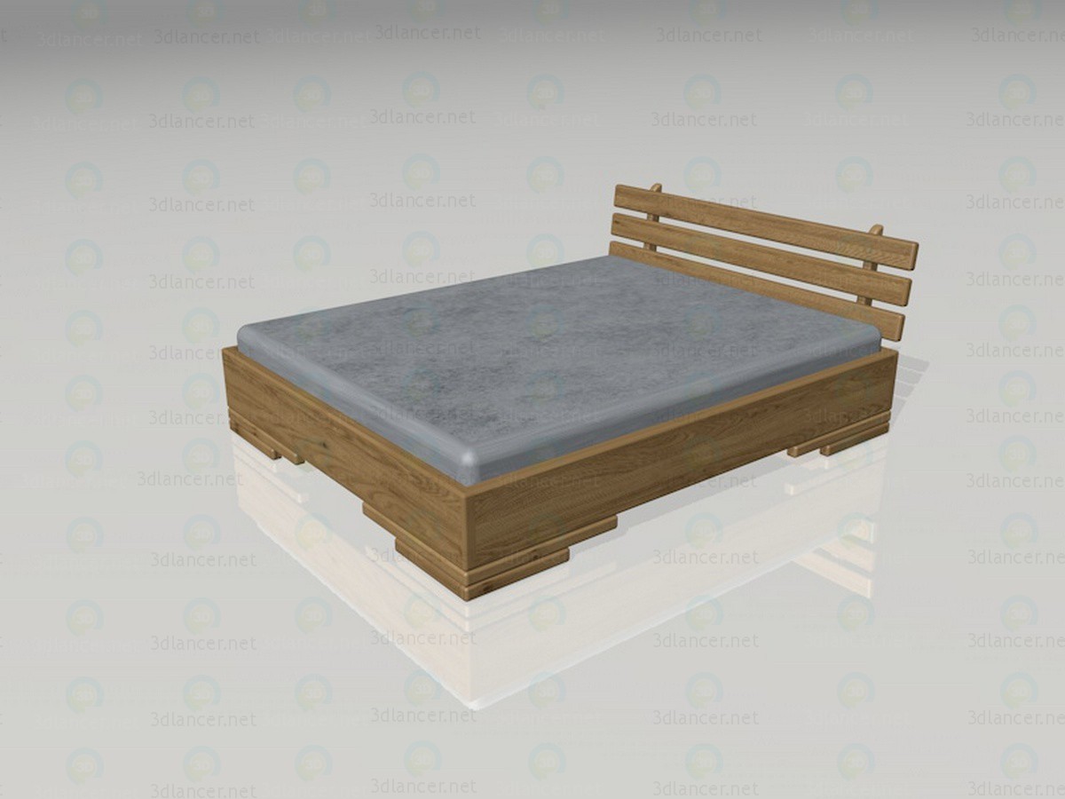 3d model Double Bed - preview