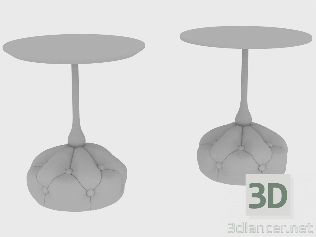 3d модель Столик кавовий BAG SMALL TABLE CAPITONNE (d40xH45) – превью