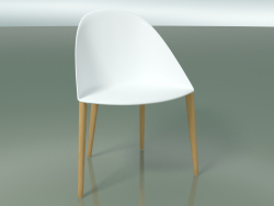Chaise 2204 (4 pieds en bois, polypropylène PC00001, chêne naturel)
