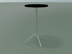 Round table 5716, 5733 (H 105 - Ø59 cm, unfolded, Black, LU1)