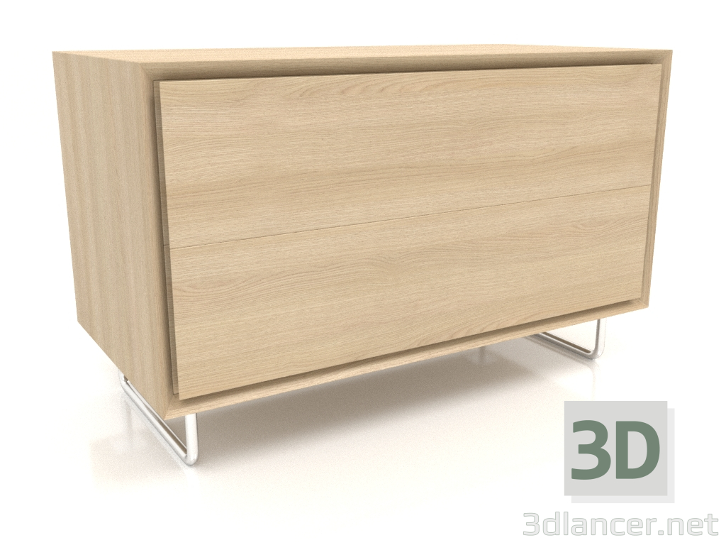 3D Modell Schrank TM 012 (800x400x500, Holz weiß) - Vorschau