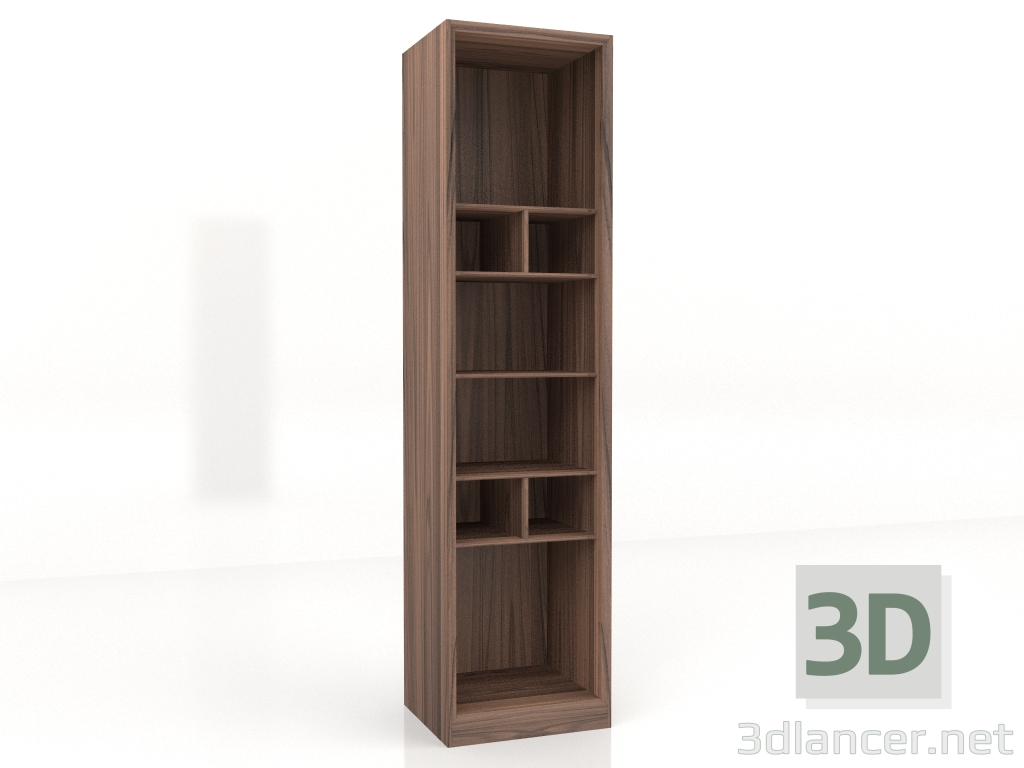 3D Modell Bibliotheksschrank 53x46x210 - Vorschau