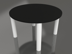 Coffee table D 60 (White, DEKTON Domoos)