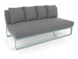 Modular sofa, section 4 (Blue gray)