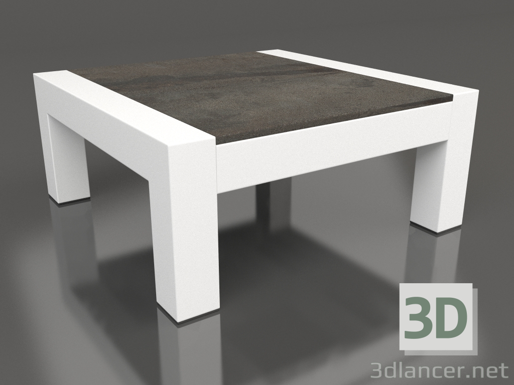 modèle 3D Table d'appoint (Blanc, DEKTON Radium) - preview