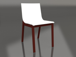 Chaise de salle à manger modèle 4 (rouge vin)