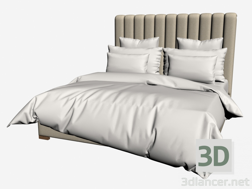 3 डी मॉडल बोस्टन राजा आकार बिस्तर (201,003-F01) - पूर्वावलोकन
