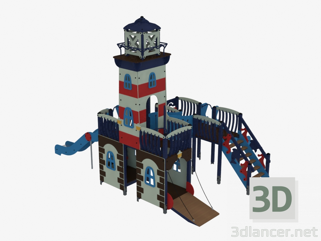 3D modeli Çocuk oyun kompleksi Beacon (5504) - önizleme