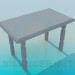 modello 3D tavolo in legno - anteprima