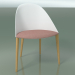 3d model Chair 2205 (4 wooden legs, with a pillow, PC00001 polypropylene, natural oak) - preview