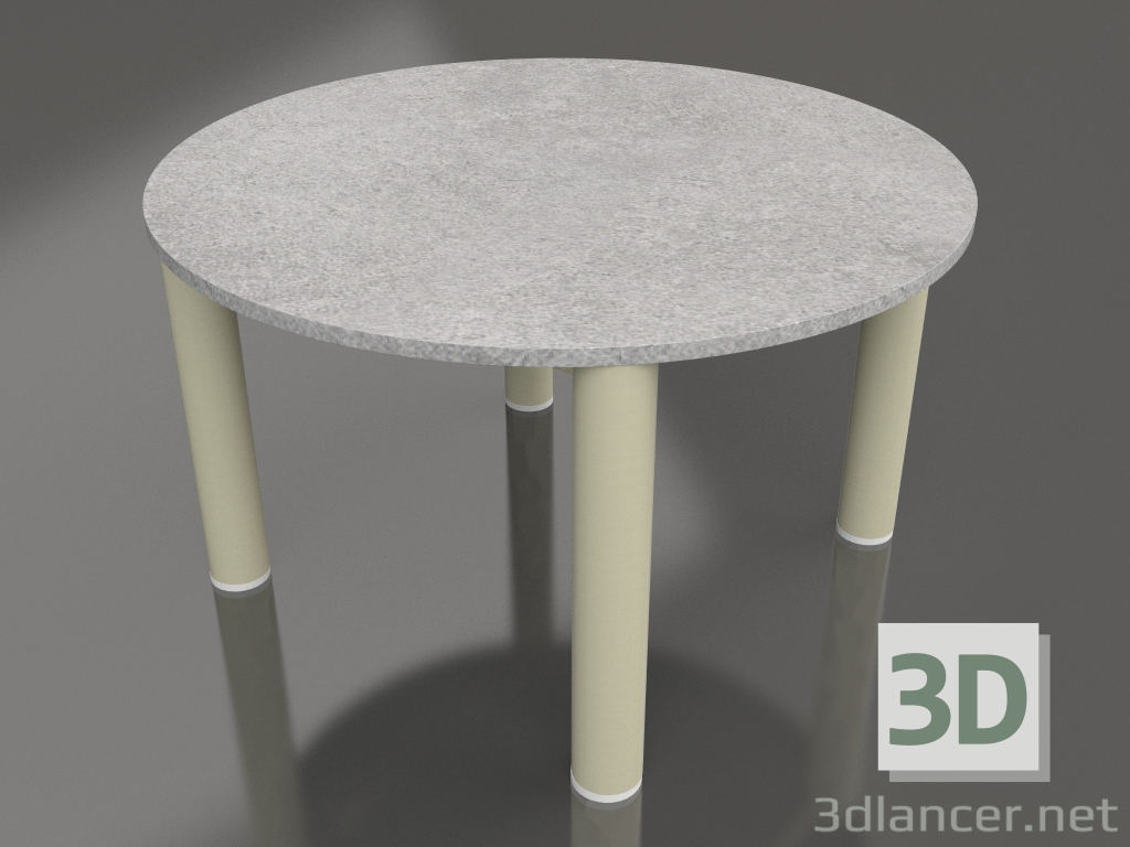 modèle 3D Table basse D 60 (Or, DEKTON Kreta) - preview