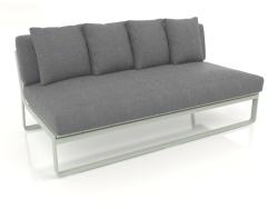 Modular sofa, section 4 (Cement gray)